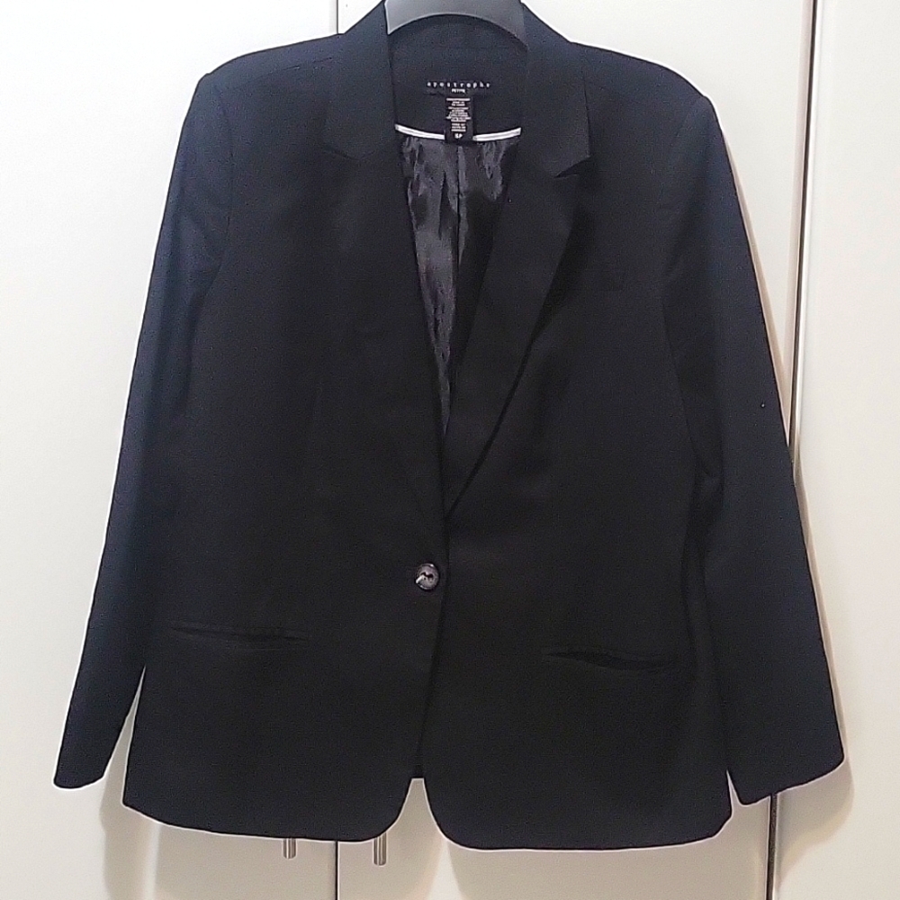 Apostrophe Black Womens Suit size 16P